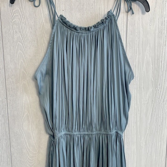 Modern Citizen Aileen Blue Tie Shoulder Midi Dress Small NWOT - Picture 6 of 8